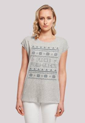 F4NT4STIC Frohe Wein-Nacht T-Shirts grau
