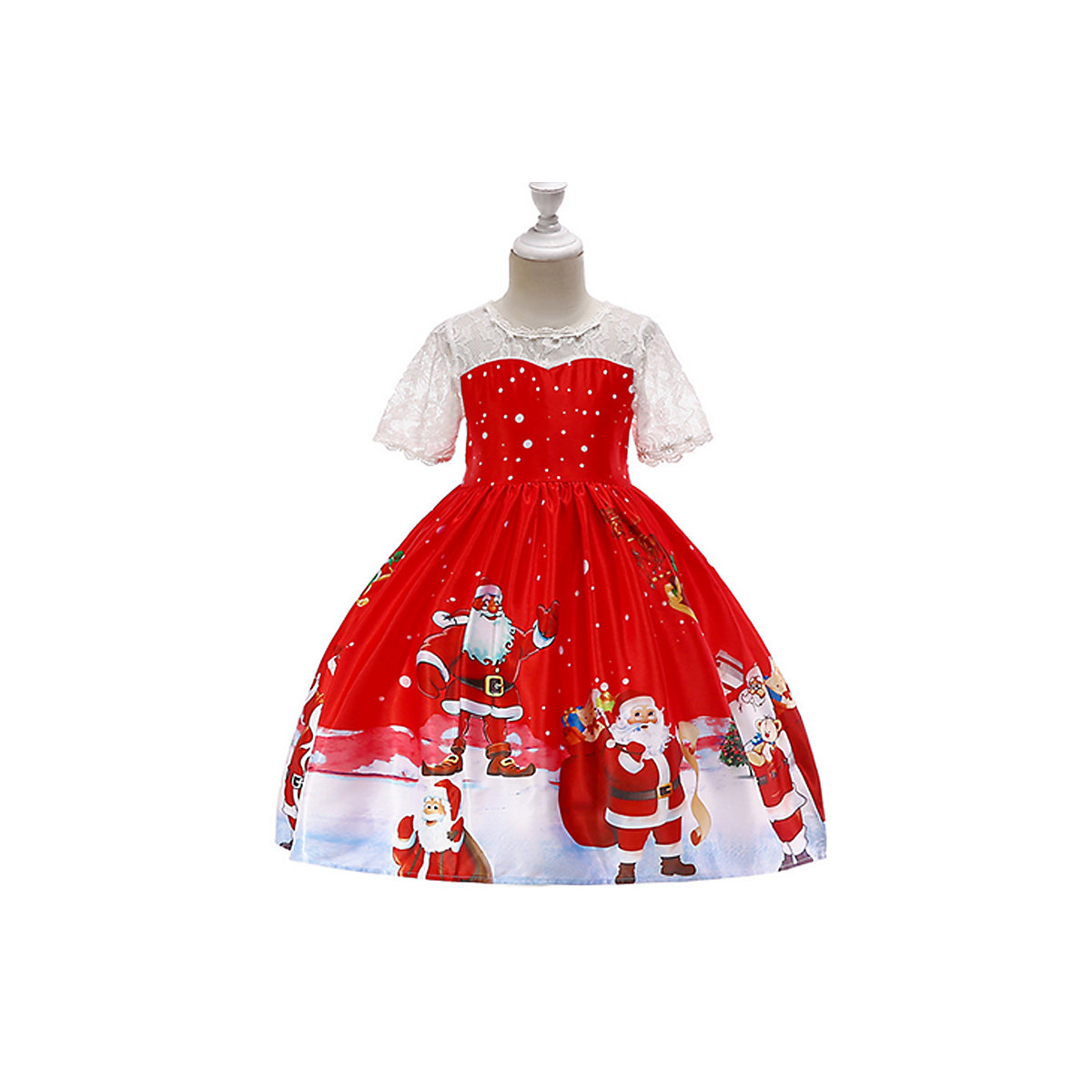 frler frler Weihnachtskleid Festliches Ballkleid Abendkleider für Mädchen Kleider für Mädchen rot