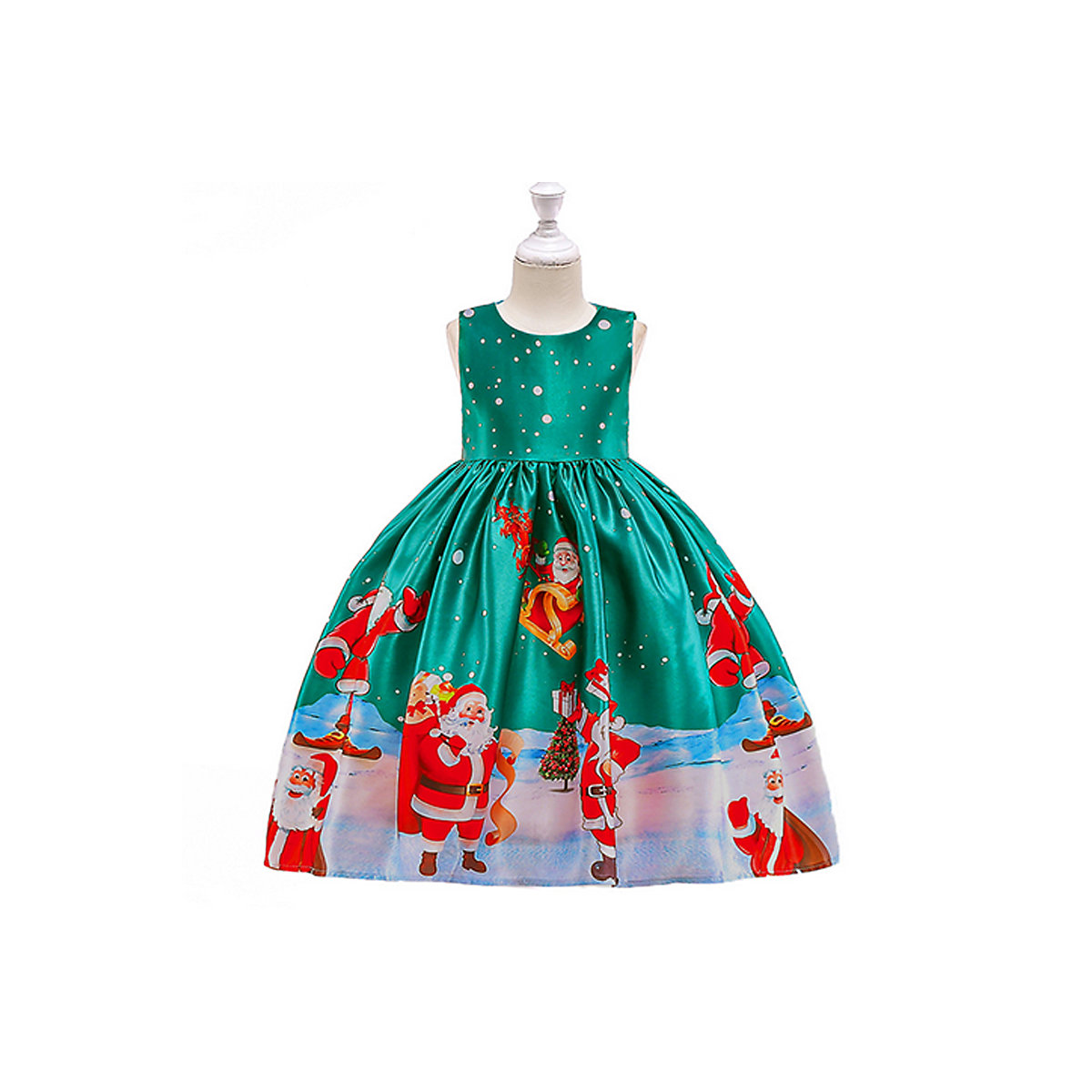 frler frler Weihnachtskleid Festliches Ballkleid Abendkleider für Mädchen Kleider für Mädchen grün