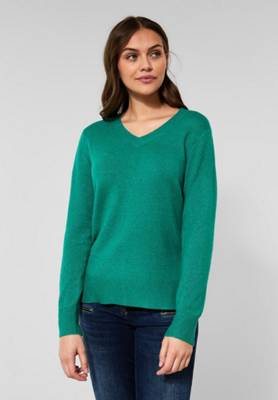 CECIL Cosy Strickpullover grün