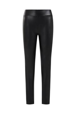 WE Fashion Mädchen-Leggings aus Lederimitat Leggings für Mädchen schwarz