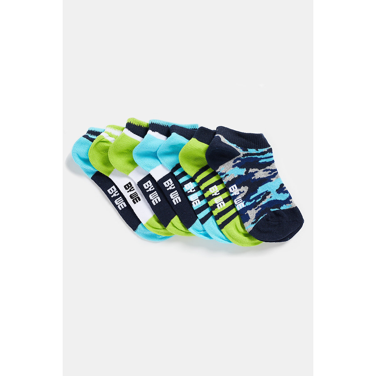 WE Fashion Jungen-Kurzsocken 7er-Pack Socken für Jungen mehrfarbig