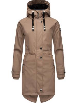 NAVAHOO Regenjacke Rainy Flower Parkas grau