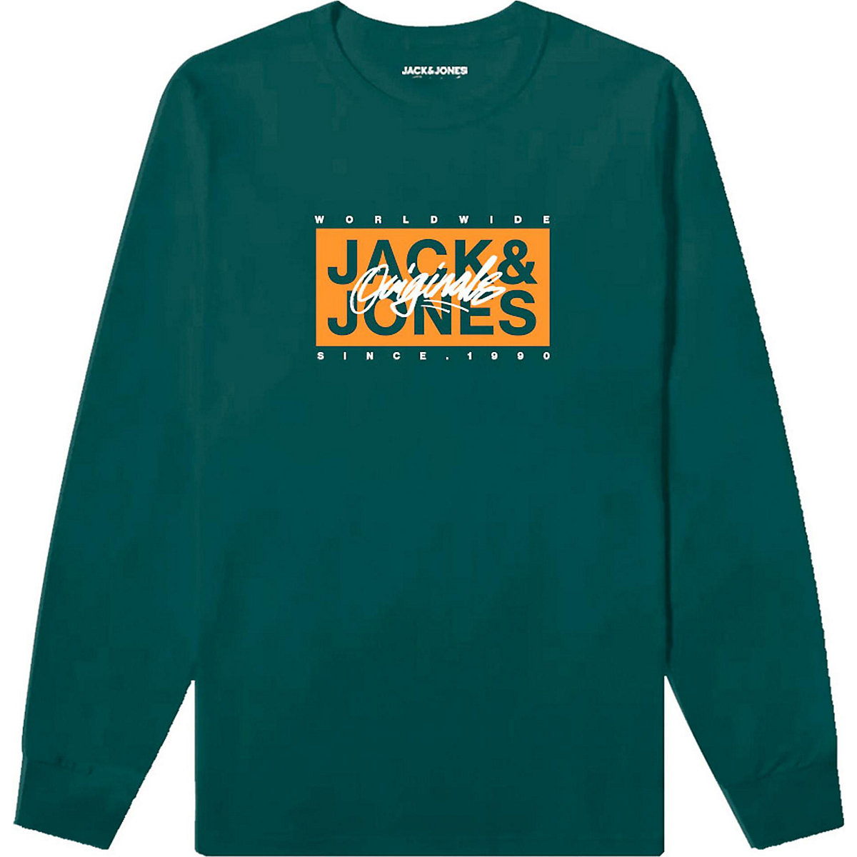 JACK & JONES Junior Langarmshirt JORRACES für Jungen grün
