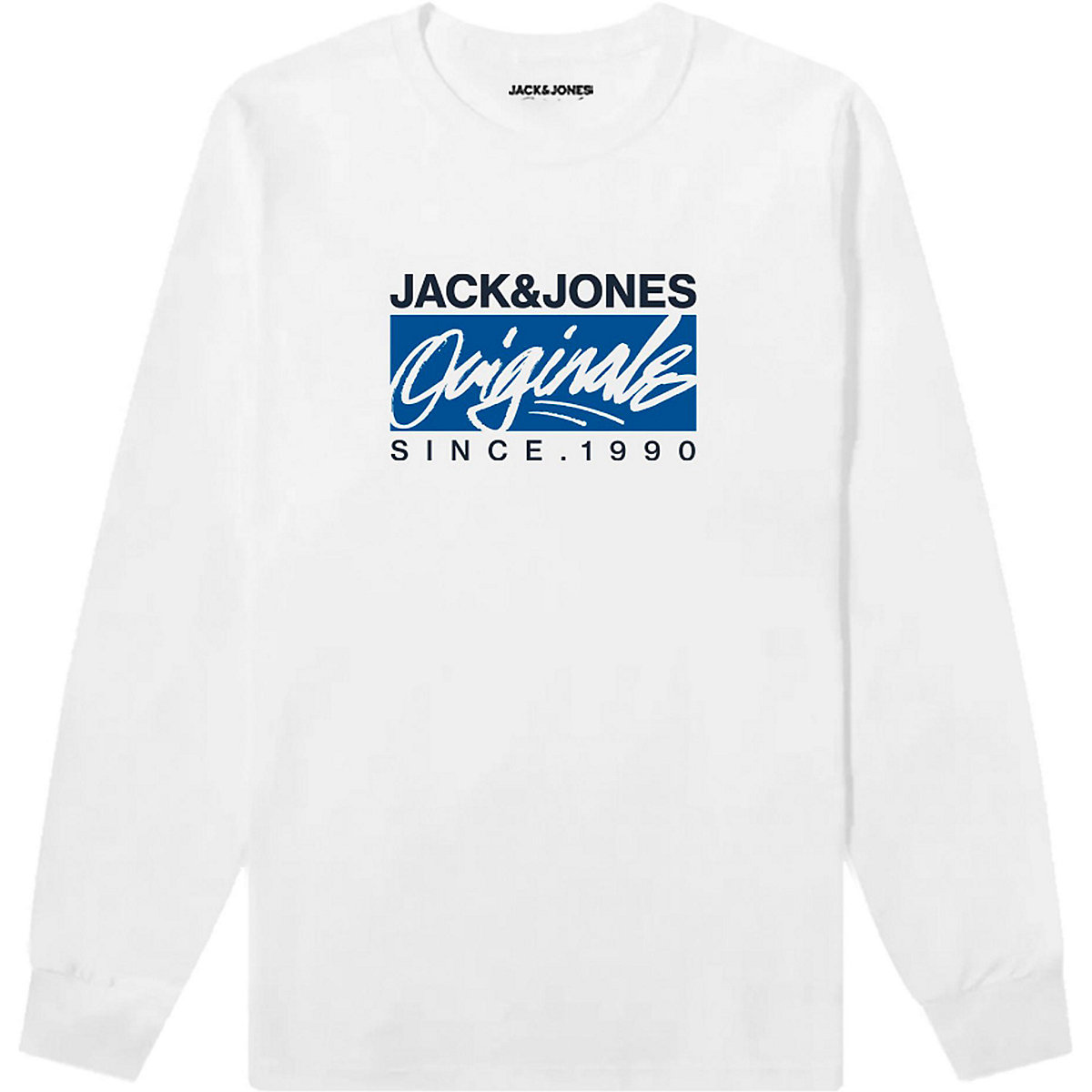 JACK & JONES Junior Langarmshirt JORRACES für Jungen weiß