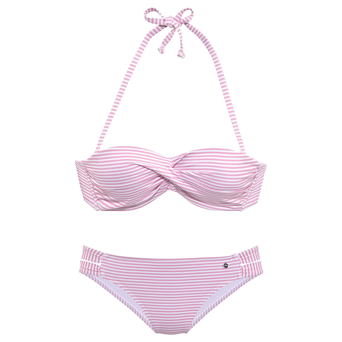 s.Oliver Bügel-Bandeau-Bikini rosa