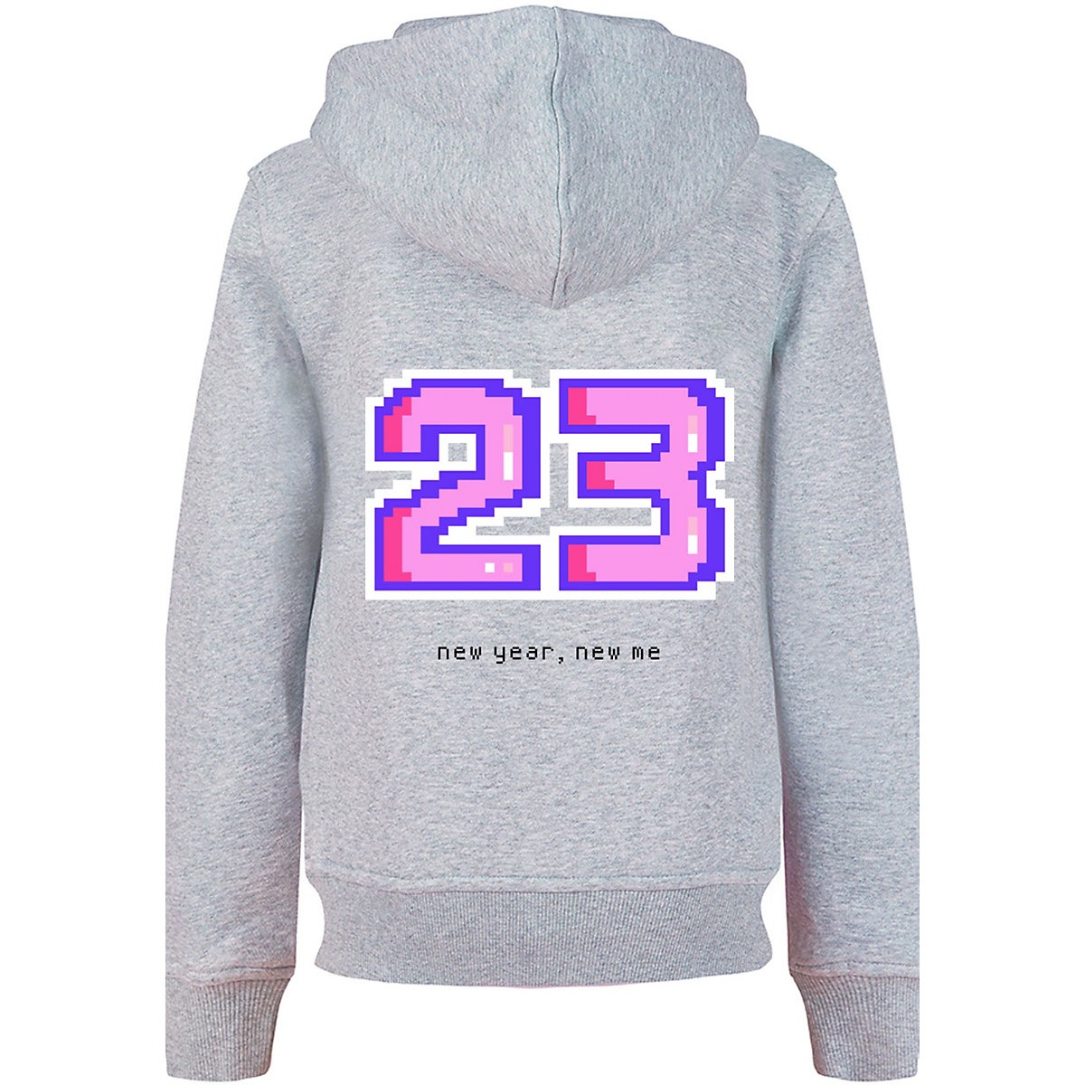 F4NT4STIC SIlvester Party Happy People Only Kapuzenpullover grau