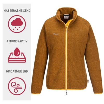 First B Strickfleecejacke mel280 gelb
