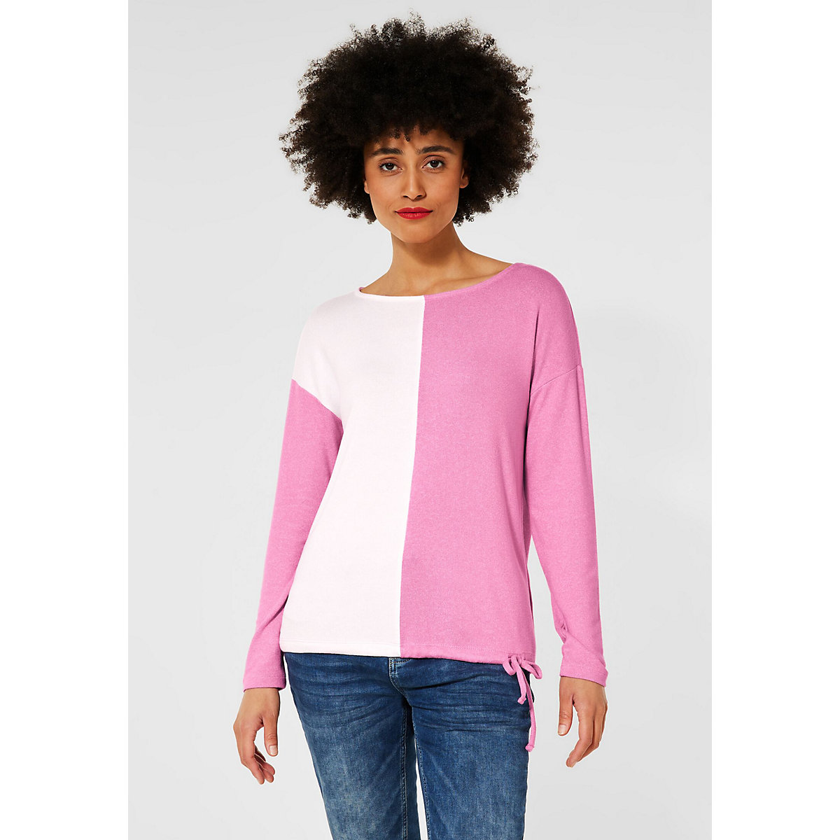 Street One Shirt mit Colorblock pink