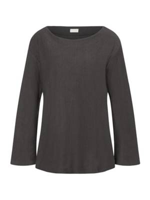 HANRO Longsleeve Pure Comfort Langarmshirts dunkelbraun