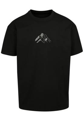 F4NT4STIC Mountain Berge Urlaub Winter Schnee Ski T-Shirts schwarz