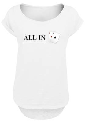 F4NT4STIC Poker All In Karten T-Shirts weiß