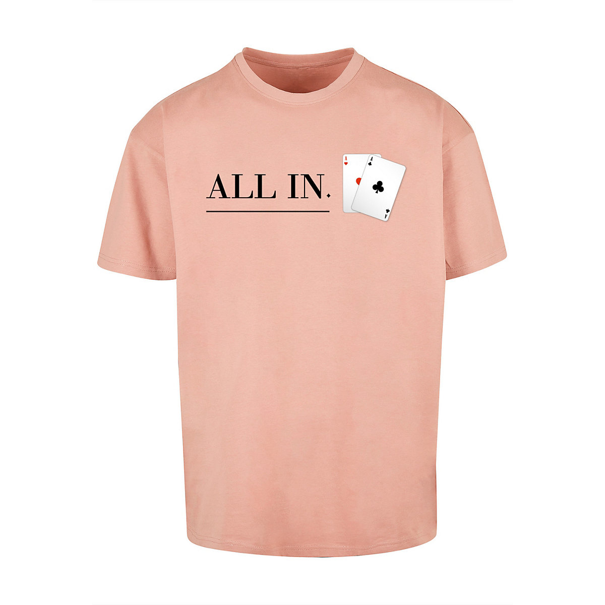 F4NT4STIC Poker All In Karten T-Shirts beige