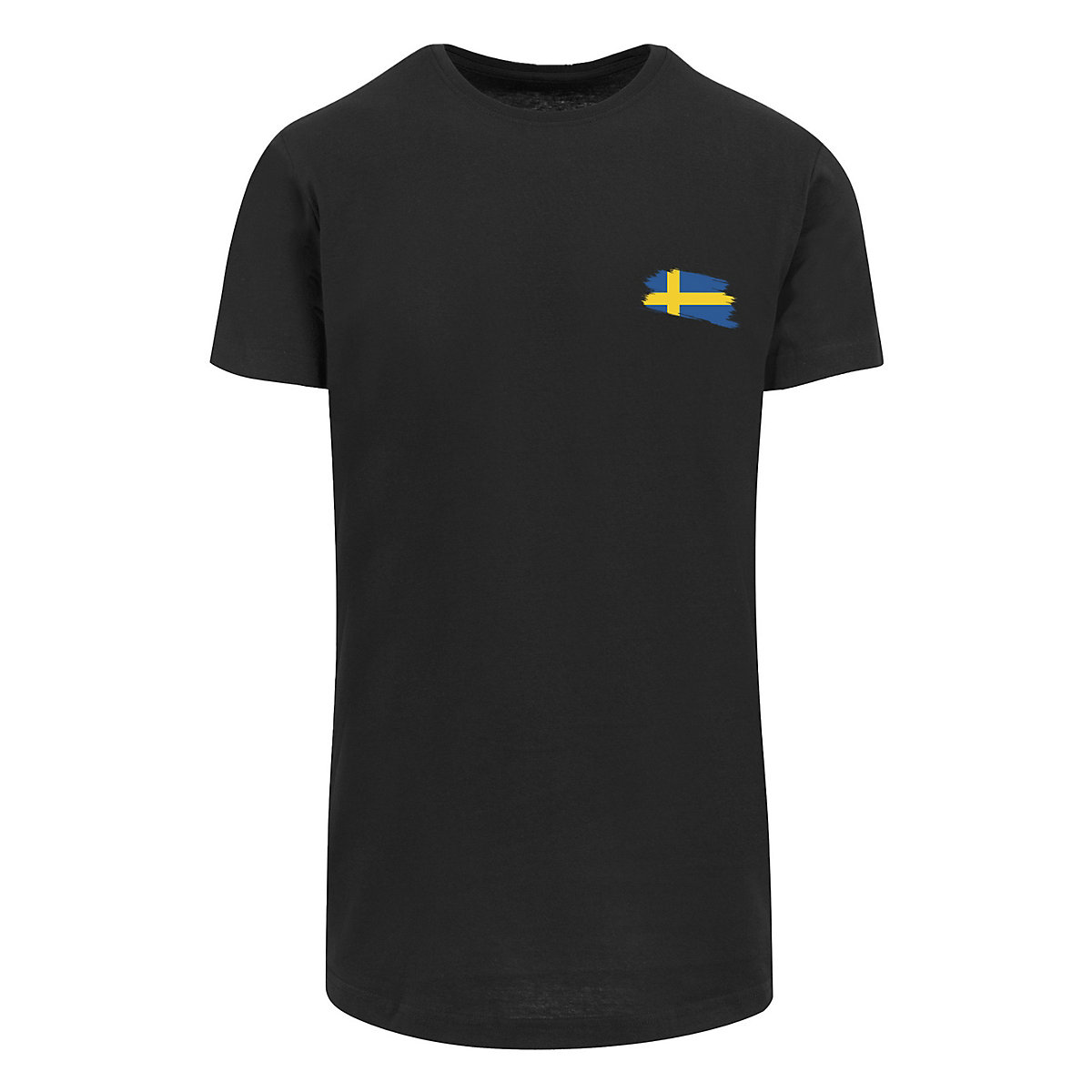F4NT4STIC Sweden Schweden Flagge T-Shirts schwarz