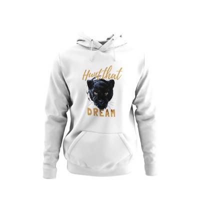mamino Damen Hoodie -Hunt that dream Kapuzenpullover weiß