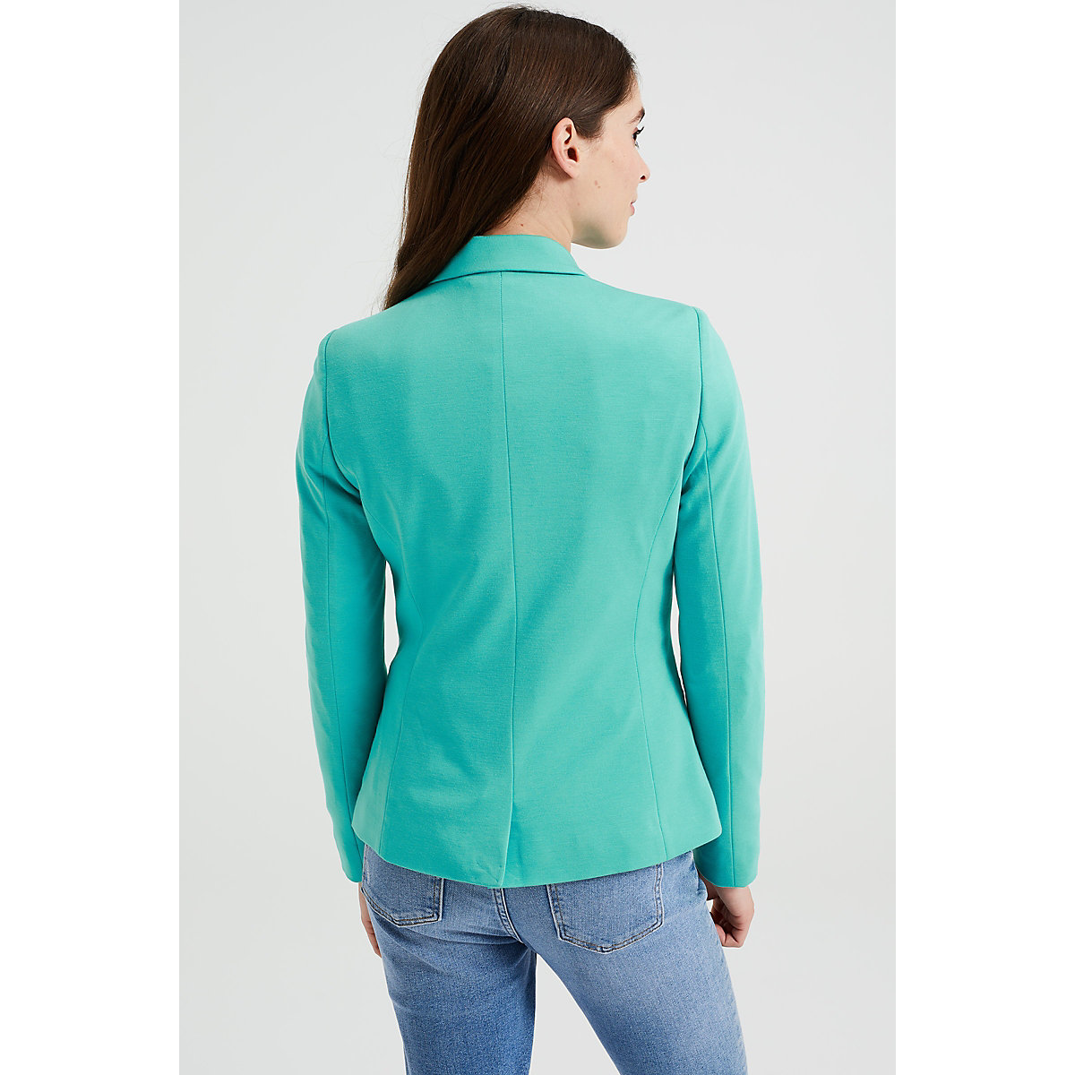 WE Fashion Dames getailleerde jersey stretch blazer Blazer grün PR9387