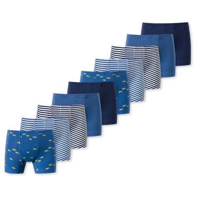 SCHIESSER Retro Short / Pant 10er Pack Kids Boys 95/5 Organic Cotton Panties für Jungen blau