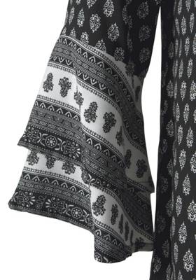 LASCANA Carmenbluse schwarz/weiß YN6726