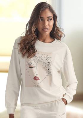 LASCANA Sweatshirt hellrosa