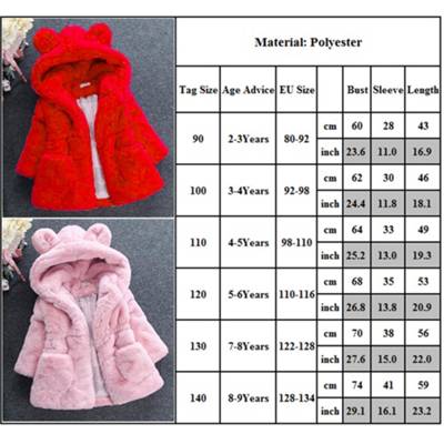 frler frler Hasenohren Mantel für Mädchen Mäntel für Mädchen rot UB9157