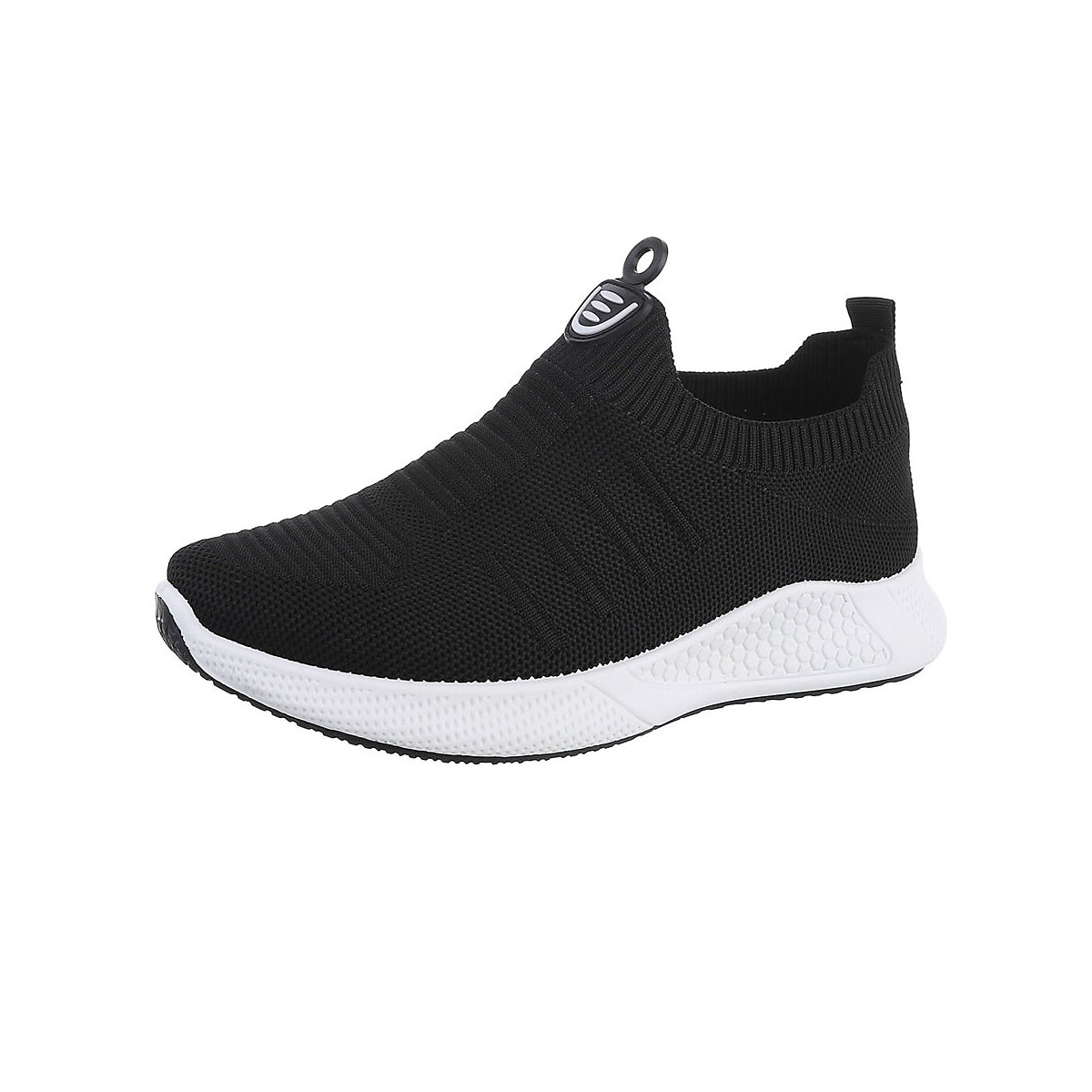 Ital-Design Sneakers Low Flach schwarz/weiß