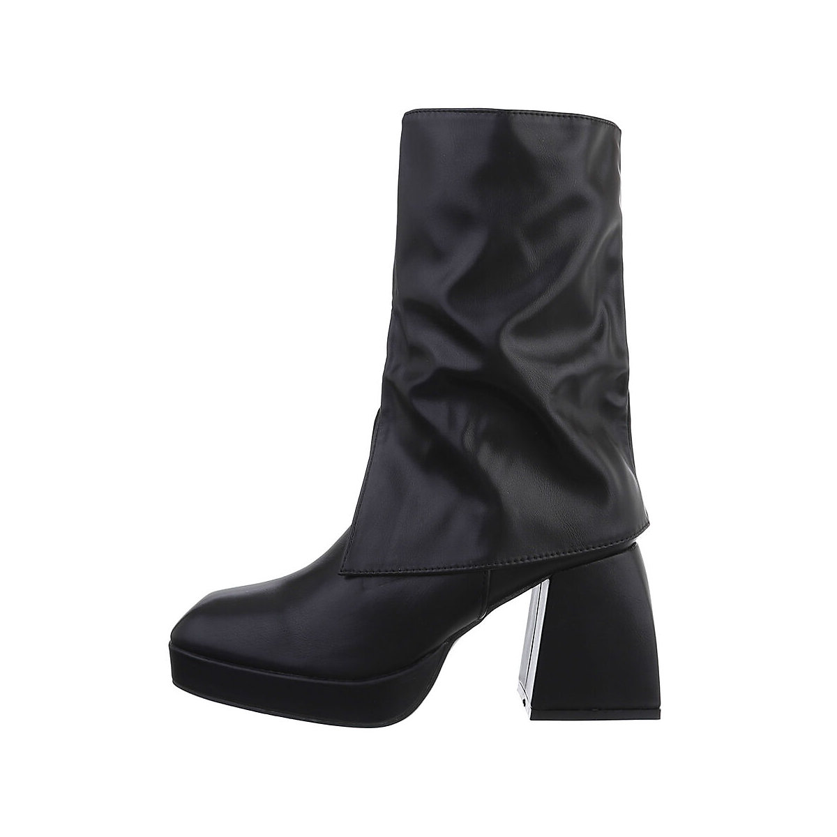 Ital-Design High-Heel Stiefeletten Reißverschluss Blockabsatz schwarz Ital-Design High-Heel Stiefeletten Reißverschluss Blockabsatz schwarz