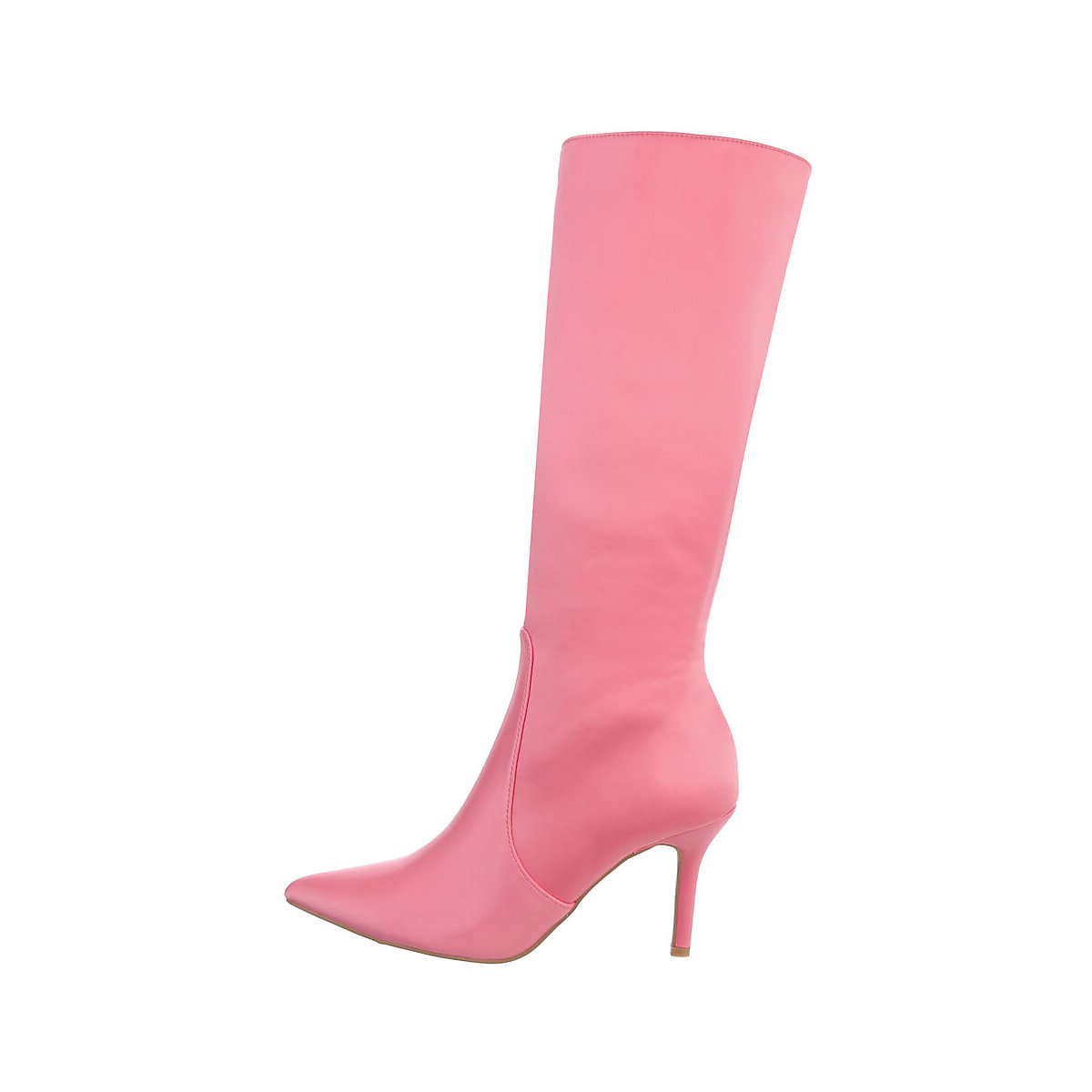 Ital-Design High-Heel Stiefel Reißverschluss Pfennig-/Stilettoabsatz pink