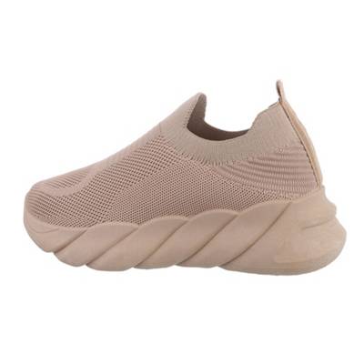 Ital-Design Sneakers Low Flach hellbraun