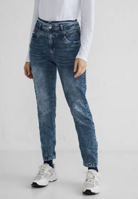 Street One Loose Fit Mom Jeans dark blue denim