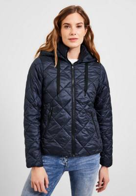 CECIL Steppjacke mit Kapuze blau