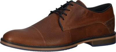 BULLBOXER Businessschuhe Business-Schnürschuhe cognac