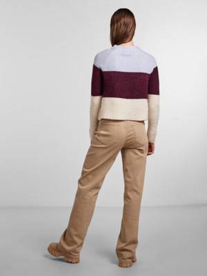 pieces Pullover Ellen dunkelrot OY6138