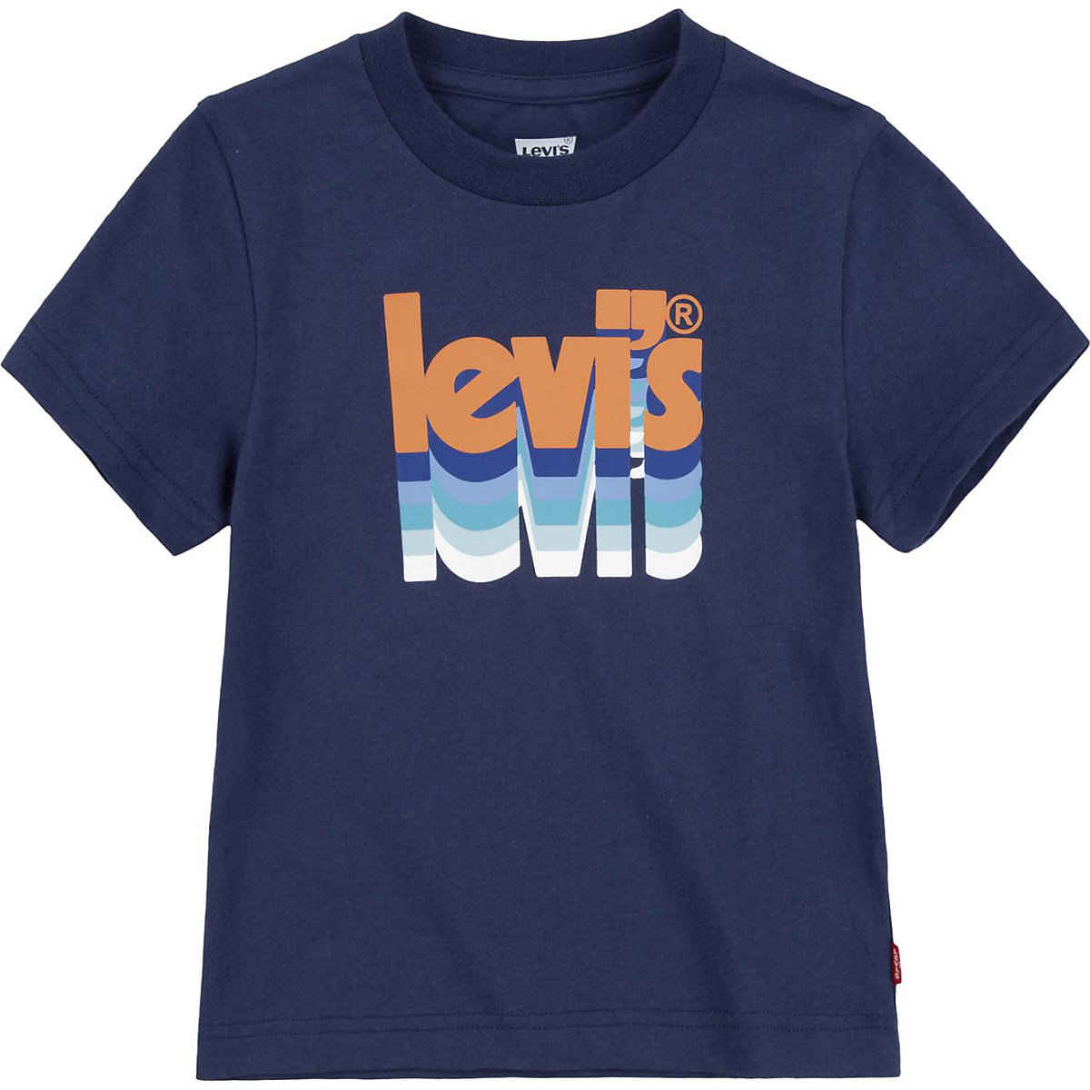 Levi's® Kids T-Shirt POSTER für Jungen Organic Cotton dunkelblau
