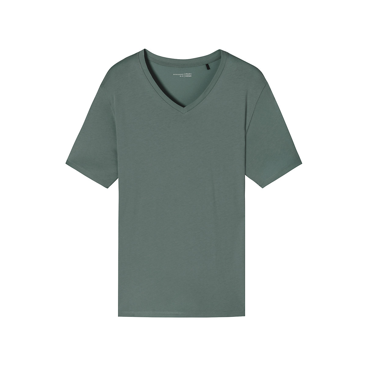 SCHIESSER V-Shirt Mix & Relax Unterhemden grün