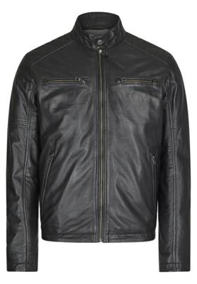 HECHTER PARIS Lederjacke schwarz