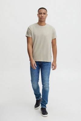 BLEND Rundhals T-Shirt 2-er Stück Pack Basic Shirt anthrazit EN8577