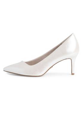Tamaris Damen Klassische Pumps 1-22421-20 Weiß 229 Pearl Textil/Synthetik mit TOUCH-IT Klassische Pumps weiß JN11280