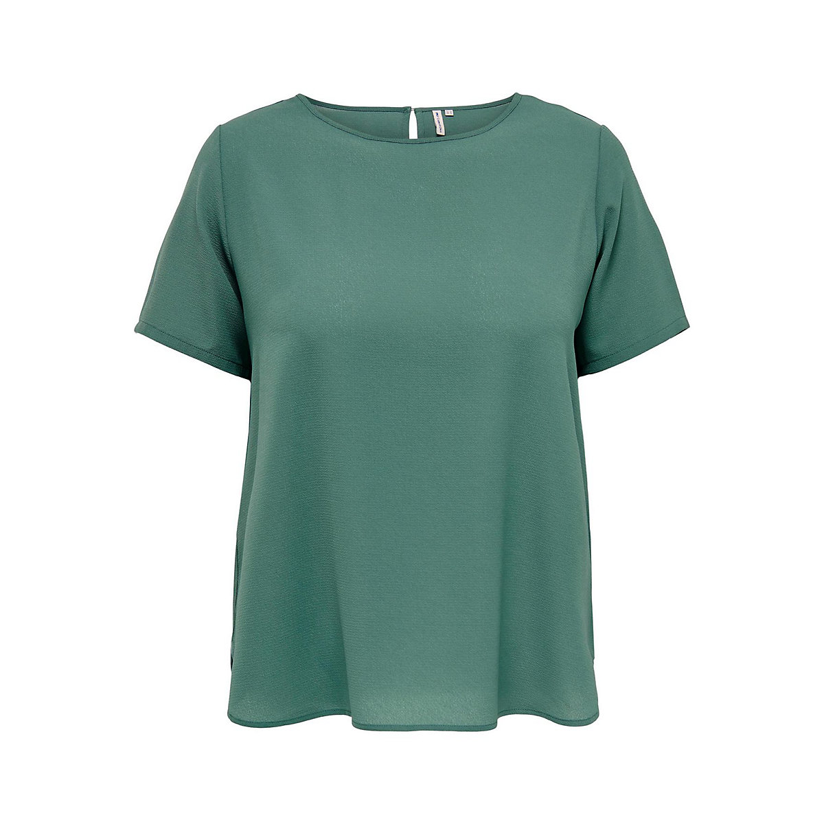 ONLY CARMAKOMA Kurzarm Design Bluse Plus Size Curvy Shirt CARVICA Übergröße pastellgrün