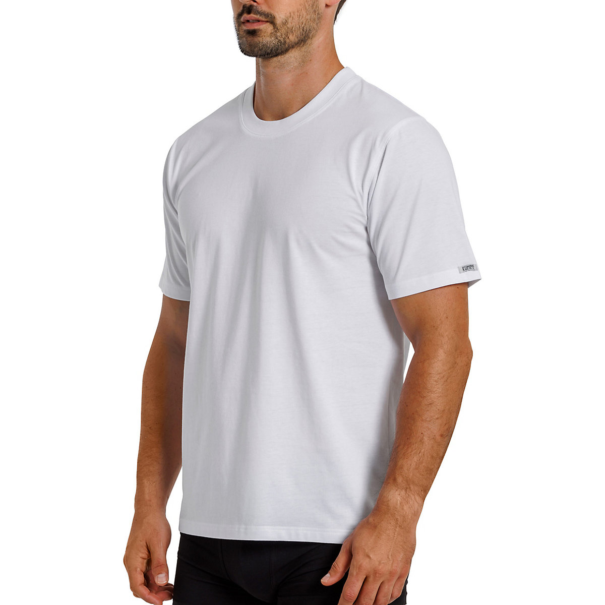 Kumpf Body Fashion 2er Sparpack Herren T-Shirt Bio Cotton Unterhemden blau/weiß