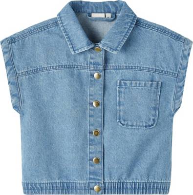 name it Jeansweste FIA für Mädchen light blue denim