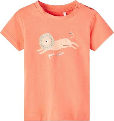 name it Baby T-Shirt NBMFUNO für Jungen Organic Cotton koralle