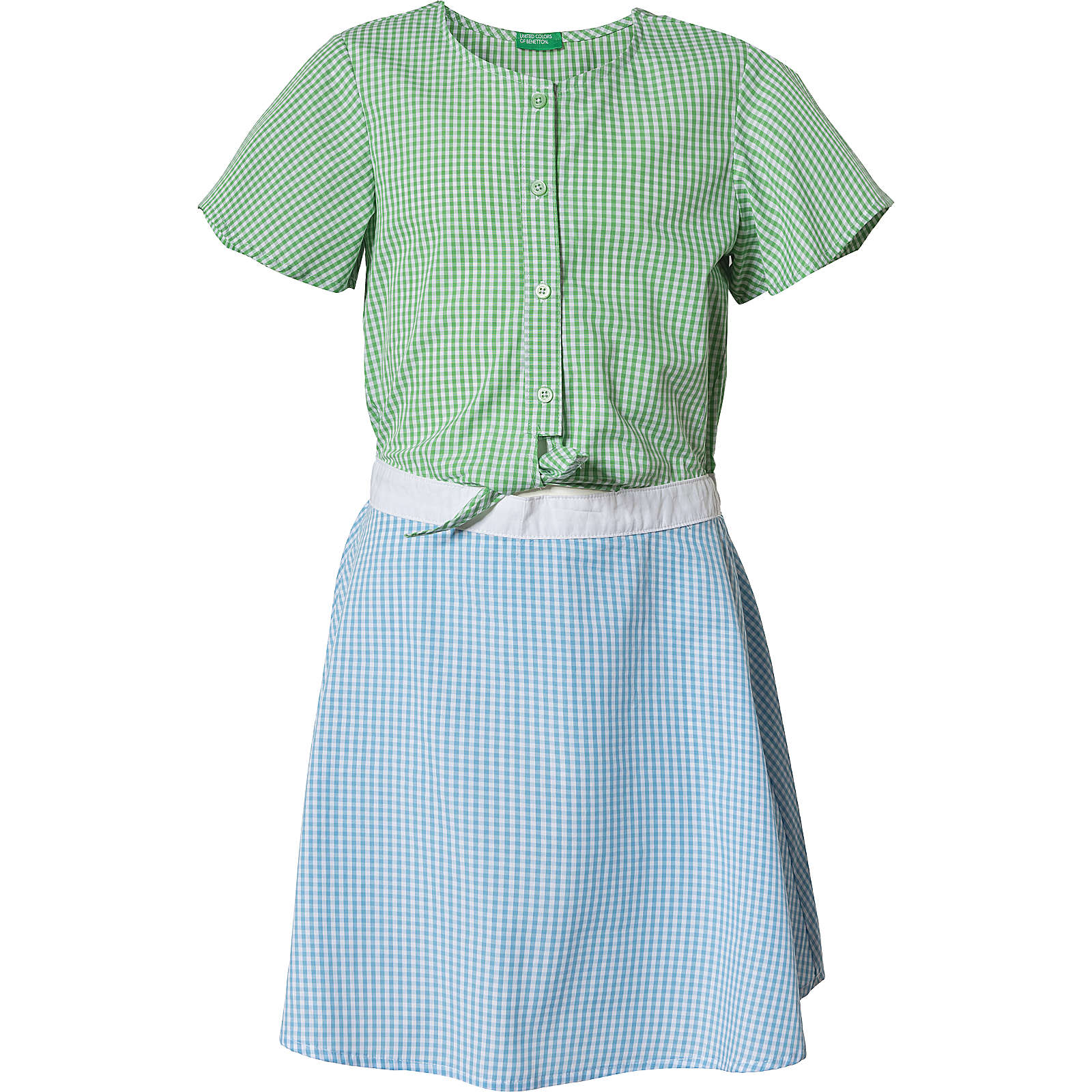 United Colors of Benetton Kinder Kleid mehrfarbig Mädchen Gr. 158