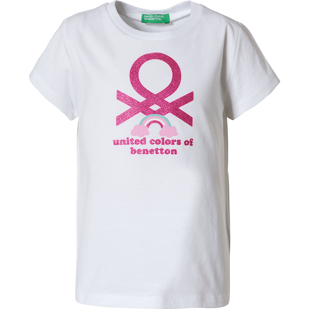 United Colors of Benetton T-Shirt für Mädchen weiß
