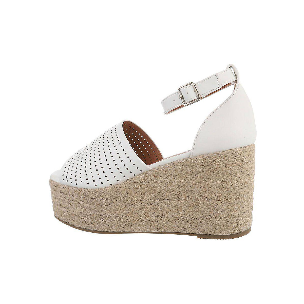 Ital-Design Plateausandaletten Schnalle Keilabsatz/Wedge weiß Ital-Design Plateausandaletten Schnalle Keilabsatz/Wedge weiß