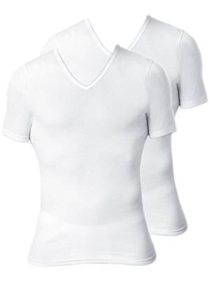 Kumpf Body Fashion 8er Sparpack Herren T-Shirt Bio Cotton Unterhemden grau/weiß EN10913