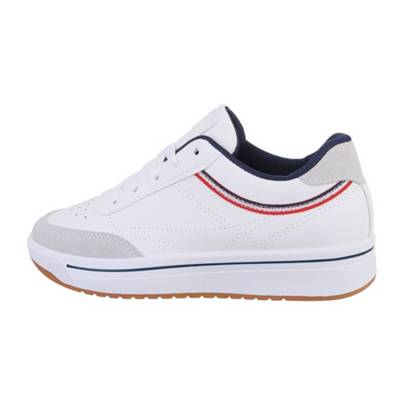 Ital-Design Sneakers Low Lochschnürung Flach white denim