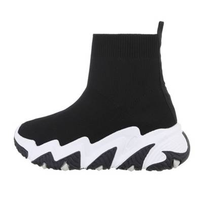 Ital-Design Sneakers High Flach schwarz