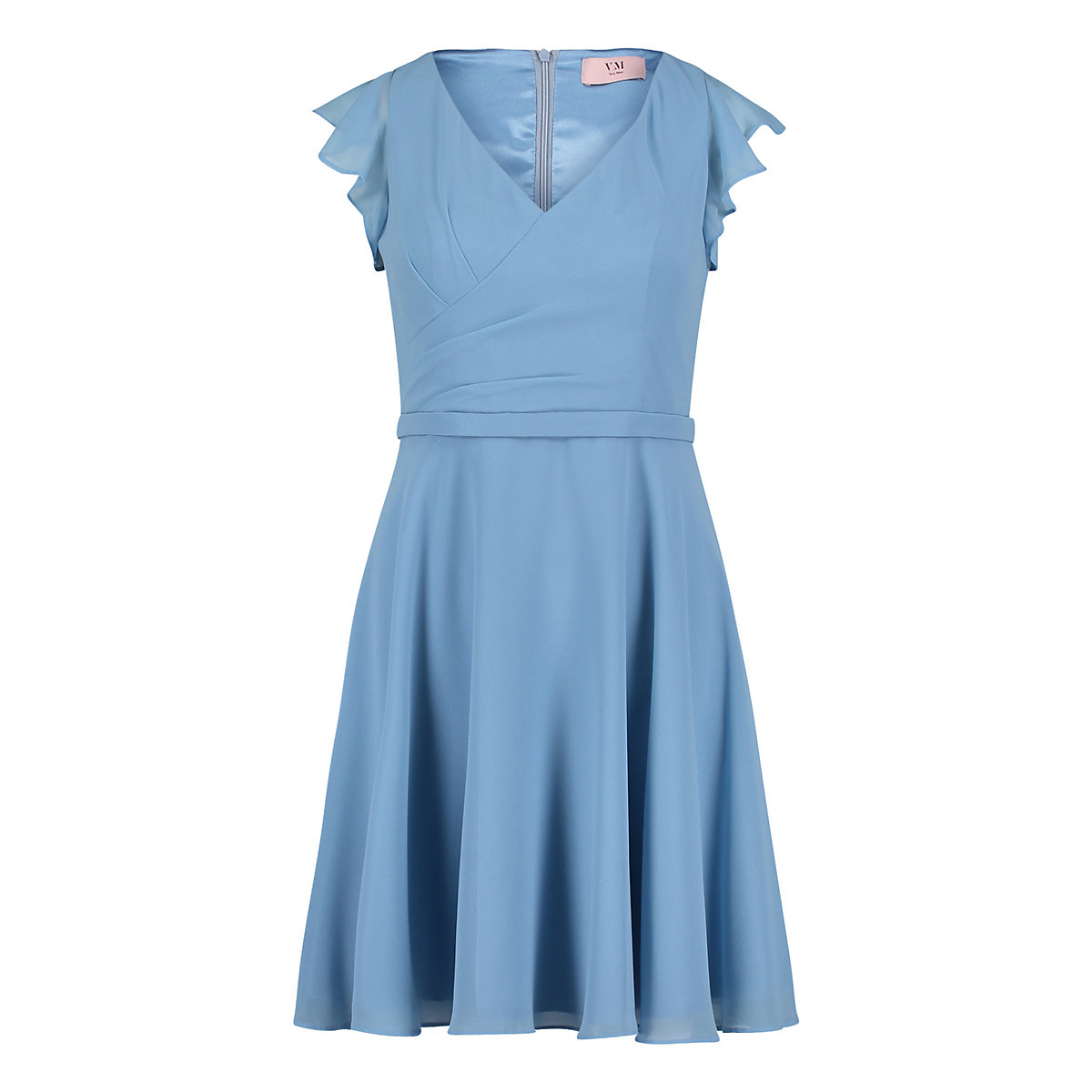 Vera Mont Vera Mont Abendkleid mit V-Ausschnitt blau