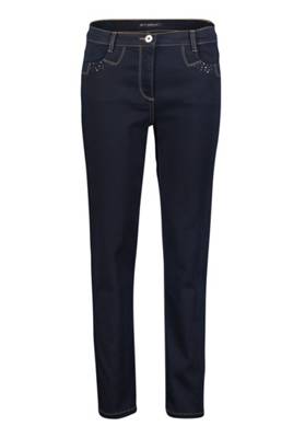 Betty Barclay Betty Barclay Skinny Fit-Jeans mit Strass blau