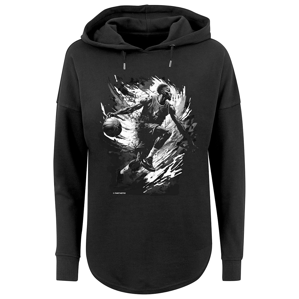 F4NT4STIC Basketball Splash Sport OVERSIZE HOODIE Kapuzenpullover schwarz F4NT4STIC Basketball Splash Sport OVERSIZE HOODIE Kapuzenpullover schwarz